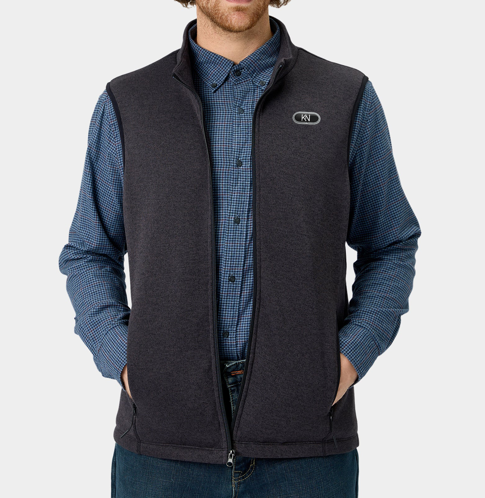 KN-V2 Men’s Recycled Heated Fleece Vest
